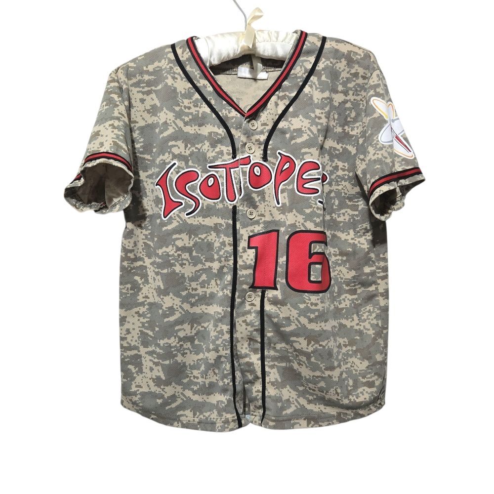 Albuquerque Isotopes Youth Camo Replica Promo Baseball Jersey Youth Large